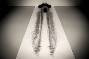 performance drawings by Tony Orrico performance drawings by Tony Orrico